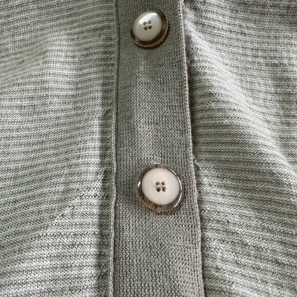 J. Crew Deep V-Neck Merino Wool Lightweight Cardigan in Taupe, Size Small - Picture 4 of 8